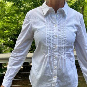 Doncaster Womens White Tuxedo Shirt, Size 10